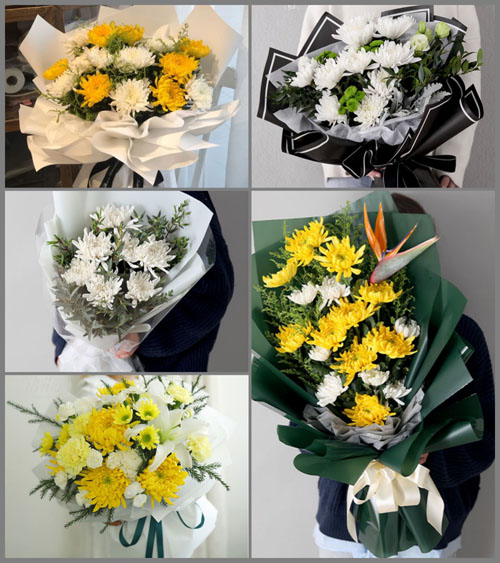 广东梅州市五华县龙村镇南洞村白事花束代送
